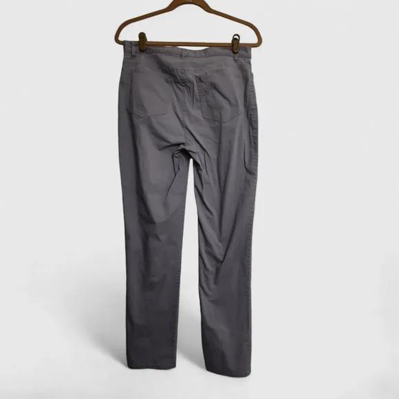 LAFAYETTE 148 Curvy Slim Straight Stretch Pant Chino Work Jean Taupe Grey 8 - Picture 4 of 8